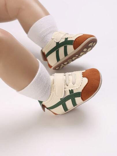 时尚婴儿休闲运动鞋，新生儿软底防滑幼儿鞋，适合所有季节