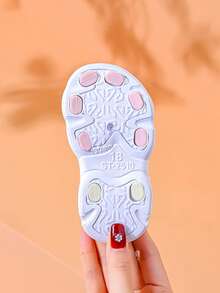 Sandalias de estilo princesa para niñas pequeñas, zapatos de playa de suela blanda con moño para niños pequeños, verano - Rosa - Ver 9