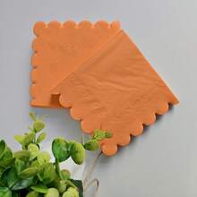 25/50/100 件鸡尾酒餐巾扇形婚礼餐巾一次性甜点饮料餐巾适用于婚礼、新娘送礼会、咖啡吧晚宴，5 x 5 英寸