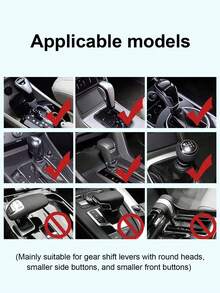 1 pezzo Copri pomello del cambio creativo - Decorazione per interni auto assorbente del sudore, design stampato, fodera morbida per una presa confortevole, design unico e interessante che mostra la tua personalizzazione, facile da installare e rimuovere per la pulizia, protezione durevole per il cambio, disponibile in più colori e motivi, adatto alla maggior parte dei modelli di veicoli - Multicolore - Visualizzare 6