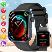 KENPANG 2025 New Intelligent Sports Health Watch Series 10 For Men And Women , Has HRV Monitoring, Heart Rate/Blood Pressure/Blood Oxygen/Sleep Monitoring, Female Physiological Period Tracking, 1.85-Inch Full Touch Screen, Bluetooth Calling, SOS, Music, NFC Access Control And Various Sports Modes, Which Is Suitable For Android /Ios And A Good Gift.