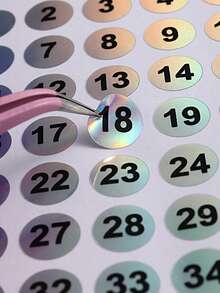 Nhãn dán số 1-50, Nhãn dán số liên tục màu laser dễ dán nhãn cho lọ sơn móng tay, Thẻ màu trưng bày nghệ thuật làm móng, Nhãn dán số tự dính đánh dấu màu son bóng mắt, Thích hợp cho tiệm làm móng tại nhà Dụng cụ làm móng nghệ thuật tự làm (5 cái/10 cái/20 cái) - Nhiều màu - Xem 3