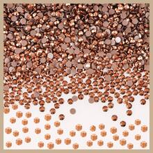 500 件/1000 件树脂 DIY 果冻平底小圆形水钻，迷你珠宝工艺装饰水钻，适用于手机壳、鞋子、衣服，2 毫米/3 毫米/4 毫米/5 毫米/6 毫米 - 銅色 - 查看 7