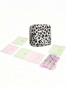 Large Capacity Sanitary Napkin Storage Bag, Multi-Functional Portable Storage Box, Coin Purse And Mini Cosmetic Bag, Nursing Pad Holder, Tampon Bag, Feminine Product Bag, Casual Style, Polyester Material, Perfect Storage Solution And Good Gift, .