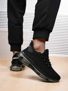 Scarpe da corsa con cuscinetto ammortizzante e assorbimento degli urti, scarpe sportive con lacci comode e traspiranti per uomo