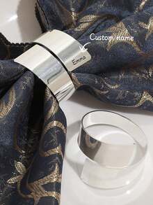 Servilletero de metal personalizado con texto para la mesa de la fiesta, regalo personal