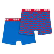 Puma EVERYDAY LOGO PRINT 2-PACK Boxer Briefs For Unisex Kids In Blue ✅ Delivery Within 24/72 Hours To Spain (Mainland)