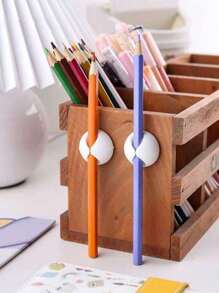 3 pièces Organisateur de câbles de bureau (1 de chaque couleur) Dispositif de fixation de câble de données, support de rangement de câble de données de téléphone portable minimaliste, attache-câble de recharge réutilisable