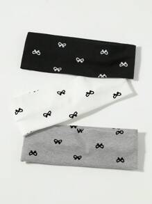 3 Stück/Set Mode Frauen Schmetterling Muster Muster weiche rutschfeste Stirnbänder, elastische Yoga Sport Haarschmuck, vielseitig für täglichen Turban Stirnband Schweißband Gebrauch