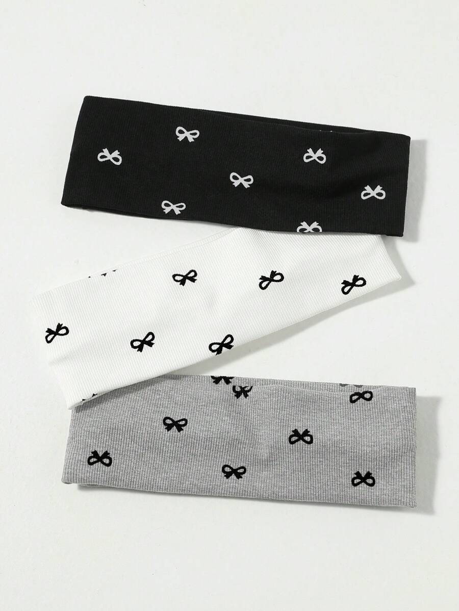 3 Stück/Set Mode Frauen Schmetterling Muster Muster weiche rutschfeste Stirnbänder, elastische Yoga Sport Haarschmuck, vielseitig für täglichen Turban Stirnband Schweißband Gebrauch