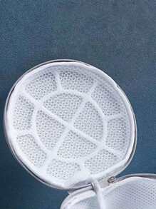 White Lingerie Laundry Bags, Bra Laundry Bags With Zips, Honeycomb Mesh Material, Effective Filter Impurities, Supporting Frame Effectively Prevents Deformation During Laundry, Suitable For Bra, Delicates,Sweater,Hosiery, Lingerie