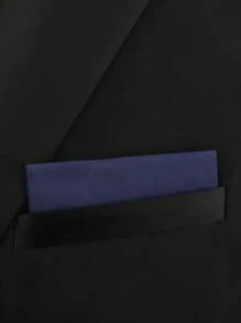2 piezas de pañuelos de poliéster de unicolor portátiles para hombres, accesorio de moda de lujo de alta gama para bodas, negocios y uso casual