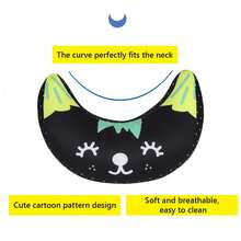 1 件 30 厘米小枕头安全带肩套汽车座椅颈枕午睡旅行座椅，汽车座椅旅行枕颈部支撑垫儿童 - 黑色 - 查看 3