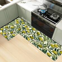 1 件厨房地垫，防滑涤纶门垫，适用于厨房、客厅、入口、阳台、家居装饰、防尘、咖啡厅、酒吧、节日、派对、家居装饰、节日礼物