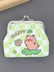 1 pieza Monedero pequeño con patrón de capibara lindo, accesorio decorativo regalo para vacaciones - Multicolor - Ver 7