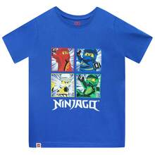LEGO Ninjago T-Shirt | Kai, Lloyd, Jay & Zane Boys' T Shirt | Kids' Tops - Blue - View 1