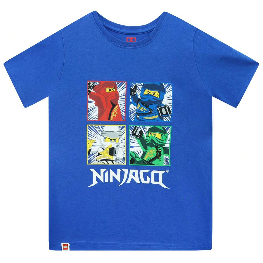 LEGO Ninjago T-Shirt | Kai, Lloyd, Jay & Zane Boys' T Shirt | Kids' Tops - Blue - View 1