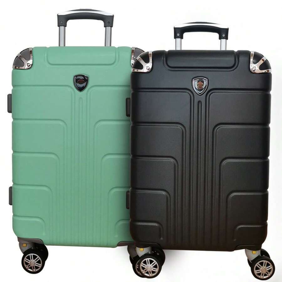 Kit Maletas Viaje Avión Carry on 2pz 10kilos Con Candado De Seguridad Ruedas 360 Set 20+20 Pulgadas Cabina - Multicolor - Ver 1
