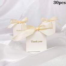 30pcs Charming Candy Gift Box Golden "Thank You"| With Ribbon | Valid For Birthdays, Weddings, Mother's Day Summer Gifts Beach Back To School School Supplies Room Decor