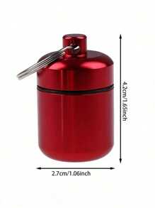 Moisture-Proof And Waterproof Aluminum Alloy Sealed Canister For Coins, Pills, And Water - Portable And Multifunctional Metal Container Box
