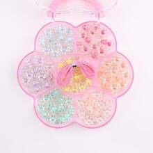 1 Box Mixed Acrylic Beads Kit, DIY Jewelry Making Supplies For Beginners - Multicolor - View 7