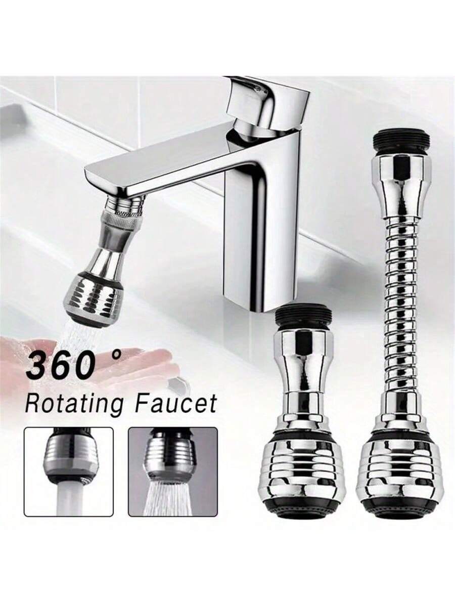 2 قطعة قاطر صنبور يدور 360 درجة، مرشح مزدوج للضغط...