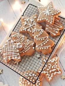 DeTODO Rejilla Enfriadora para Hornear Galletas Pasteles Tortitas Antiadherente - Negro - Ver 4