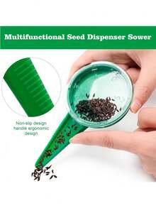 12-Hole Rapid Seed Planter + 5-Gear Adjustable Seed Planter, Waterproof Durable Plastic, Suitable For Vegetables And Flowers, Gardening Planting Tools | Straight Line Seeder | Ergonomic Handle. (Plastic Products Delivery May Have Minor Scratches Or Imperfections) - Multicolor - View 9