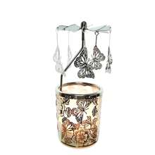 Butterfly Tea Light CandleHolder Rotary Candle Holder Spinning For Festival Gifts