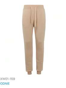 Pantaloni casual da uomo con vita regolabile e coulisse, in tinta unita