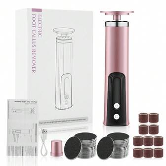 Hailicare 2-In-1 Electric Nail & Foot Care System – 6-Speed Adjustable, 7600RPM Motor, LCD Display, Type-C Fast Charge, 2 Interchangeable Heads For Callus & Dead Skin Removal