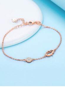 Kaletine سوار فضة عيار 925 بقطعة واحدة من حجر الزركونيا والعين النخيل