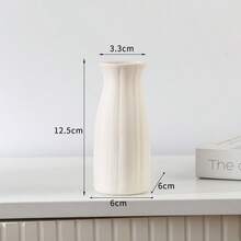 6 piezas Jarrones cerámicos miniatura de estilo nórdico minimalista para flores secas, decoración de escritorio, oficina, sala de estar, accesorios hechos a mano para el hogar, decoración del hogar, jarrones de flores, jarrones de vidrio