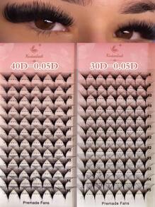 8-15mm Premade Fans Eyelash Extensions 8-15mm Mixed Length Promade Lash Fans D Curl Premade Fans Pointed Thin Base Handmade Volume Premade Lash Extensions Fans(30D/40D,0.05-D-8-15MM)