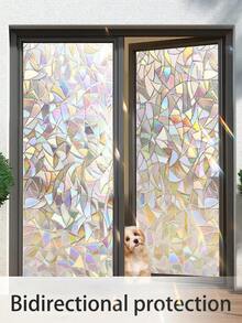 1PC Household PVC Window Privacy Sticker, Glass Privacy Film, Color Glass Decorative Window Film, Sunshade Window Sticker, Electrostatic Adsorption, No Glue Required, Frosted Privacy Glass Sticker, UV Protection, Suitable For Home, Office, Bathroom Privacy And Light Protection Room Decor Home Decor