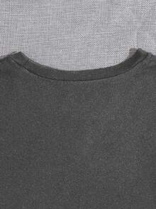 Women's Tops T-Shirts, Cartoon Character Poker Card Pattern Tops, Summer Tops, Spring Clothes, Fun Poker Card Pattern Tops - Grey - View 4