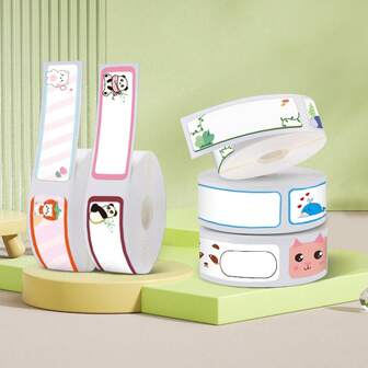 Multi-Functional Portable Fun Label Paper | Water & Oil Resistant | Wear & Tear Resistant | No Residue | Strong Adhesive | Suitable For Thank You Notes, Name Tags, Item Marking, Home & Dorm Organization