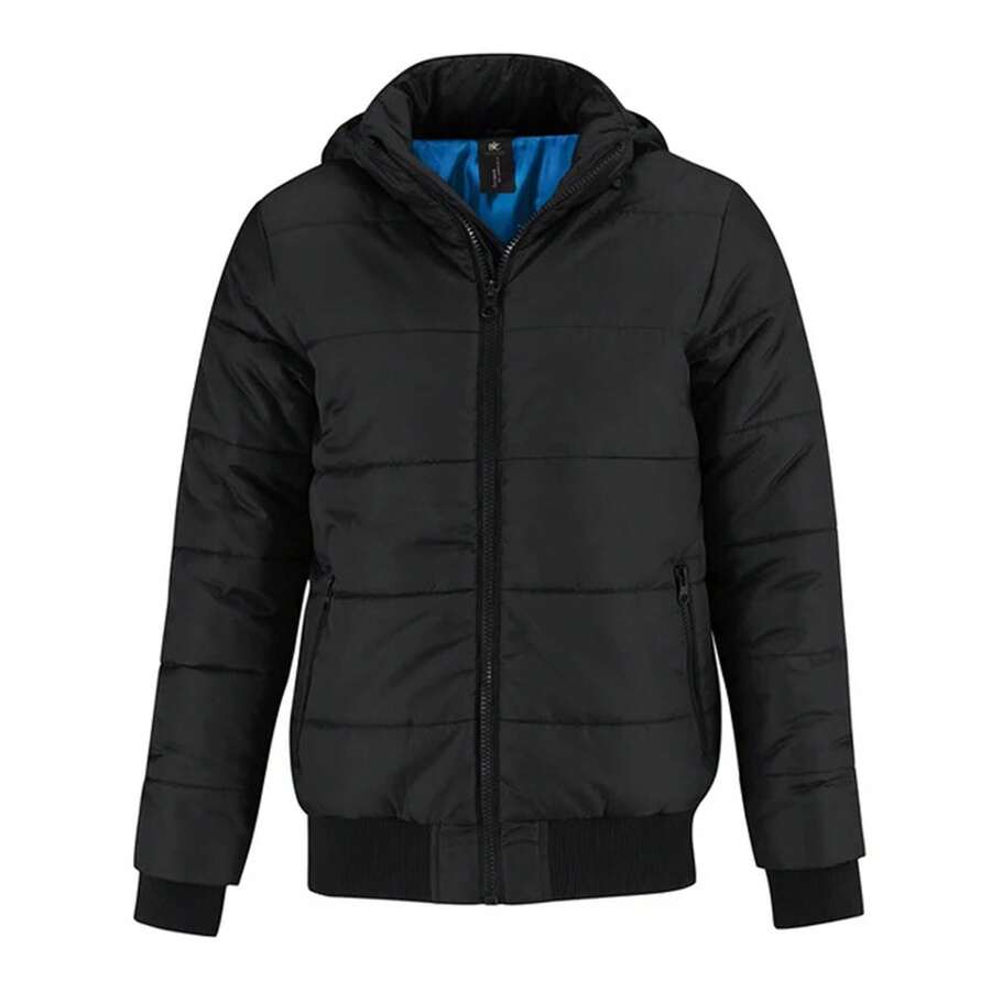 B&C Mens Superhood Jacket (Black/Cobalt Blue) - Coffee Brown - View 1