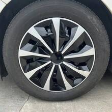 4-Piece Car Wheel Cover, 16-Inch Alloy Wheel Cover, PP Plastic, Silver Decorative Car Wheel Rim Decoration, Universal Suitable For Vehicle Accessories - 銀色 - 查看 8