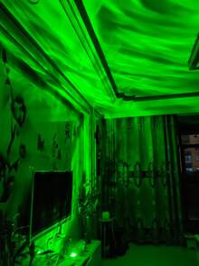 1pc LED Mini Flying Saucer Galaxy Light, RGB Projection Fantasy Romantic Nightlight, Aurora Starry Sky Projection Lamp For Bedroom, Rechargeable Atmosphere Light - Multicolor - View 8