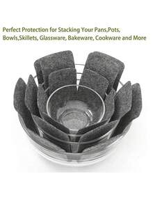 6pcs/Set Pot & Pan Trivet Mats, 3 Different Sizes, Pot Separator, Stacking Pans Protector, Pot Divider Pads For Protecting And Separating Pots And Pans, Great Mother's Day Gift For Mom