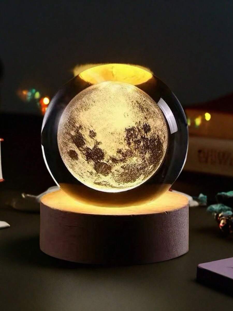 6CM NIGHT LIGHT BALL WITH USB CABLE - Luna - View 1
