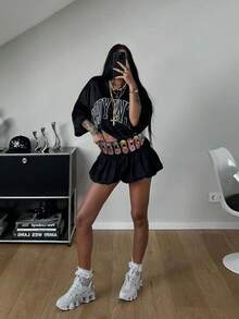 1pc Handmade Nylon Patchwork Racing Car Model Needle Buckle Belt, Casual Streetwear Y2K Punk Chic Style, Color Order Random, Fits Well With Jeans, Pants, Skirts, Versatile For Couples Summer, School Fall, Autumn, Halloween - Multicolor - View 5