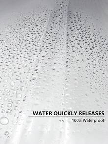 Transparent Waterproof Shower Curtain, 1pc Curtain Liner, Metal Grommets (No Hooks Included), Also Suitable As Air Conditioner Windshield, Multiple Sizes Available For Bathroom, Living Room, Kitchen Home Bathroom Decor Fall Decor Bathroom Accessories - Clear - View 9