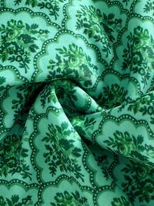 Miturn 波西米亚风比基尼上衣：撞色修身短款泳衣，配有可调节细肩带和全身印花 - 优雅的度假泳装