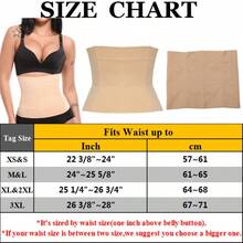 Faja moldeadora de cintura para adelgazar, cinturones reductores y modeladores de abdomen para mujeres, fajas postparto de alta compresión - Beis - Ver 6