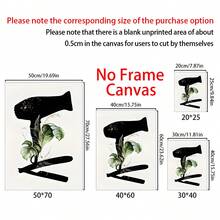 3pcs Wooden Framed Hair Salon Decor, Barber Shop,Beauty Salon Poster, Cosmetology Wall Art, Hairdresser Painting, Creative Canvas Poster, Waterproof Canvas Wall Art, Artwork Wall Painting For Gift, Bedroom Decor, Living Room Wall Decor, Home And Dormitory Decoration,Canvas Wall Art,Modern,Posters For Room,Home Decor,Room Decor Aesthetic,Canvas Wall Art,Wall Decor. - 3pcs - View 2