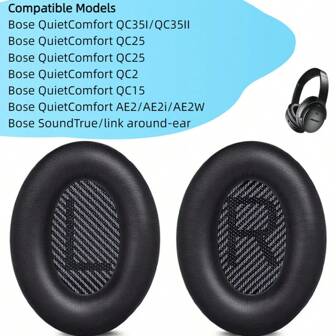 Headphones Replacement Ear Pads Is Made Of High-Quality Soft Protein Leather & Memory Foam,The Memory Foam Cushion Blocks The Entrance Of The Outside Sound, Retains The Original Sound Of Your Headphone.