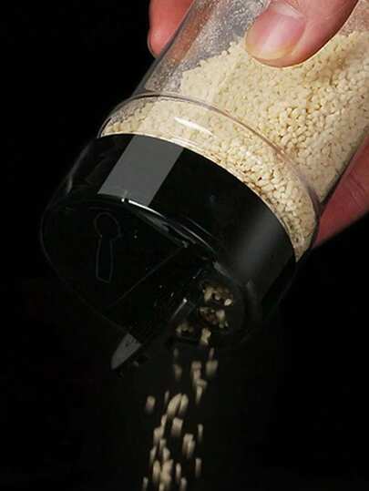 1 pieza/ 6 piezas/ 10 piezas Botellas de plástico transparente para condimentos, Caja de condimentos con tapa de mariposa, Botella de plástico para polvo de pimienta, Dispensador de polvo para BBQ/parrilla, Frasco para condimentos