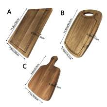 1 pièce Set de planche à découper en bois d''acacia, comprenant une planche de transport, une planche de décongélation de viande, une planche à légumes, une planche de service, une planche à steak, une planche de poulet, une planche de pommes de terre et une planche de maïs